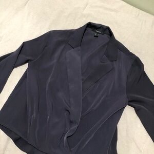 Black wrapped blouse top
Never worn 
Size small
$10